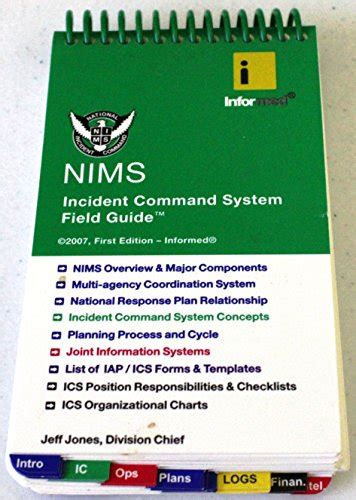 Nims Incident Command System Field Guide Jones Jeff 9781890495299 Abebooks