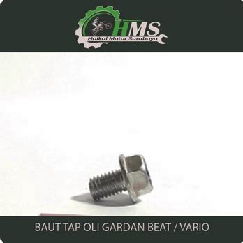 BAUT TAP OLI GARDAN BEAT VARIO BAUT FLANGE DRAT 8mm X PANJANG 12mm