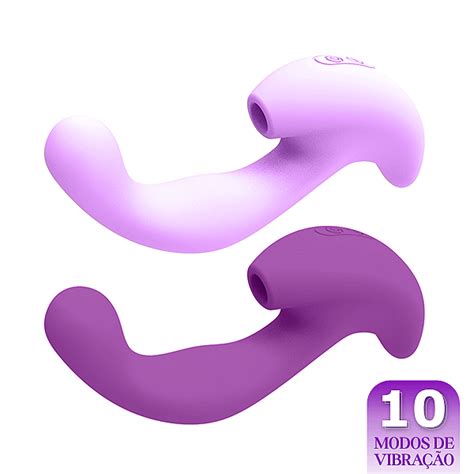 Hb Vibrador Penetra O E Sugador De Clit Ris Cores Libb