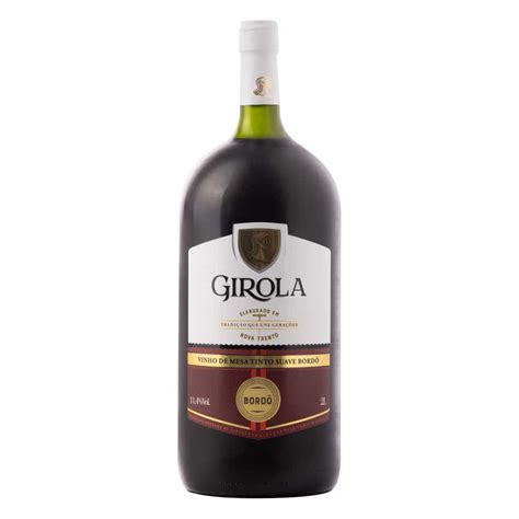 Vinho de Mesa Tinto Suave Bordô 750ml Vinhos Girola