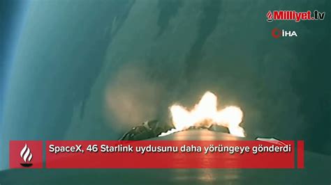 Spacex 46 Starlink Uydusunu Daha Yörüngeye Gönderdi Dailymotion Video