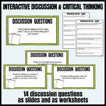 The Wednesday Wars Novel Study With Comprehension Questions Chapter 2