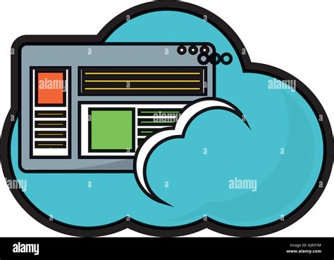 cloud storage design concept stock vector image art alamy