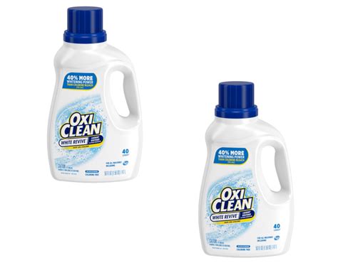 Oxiclean White Revive Liquid Additive Laundry Whitener 50 Ounce Pack Of 2