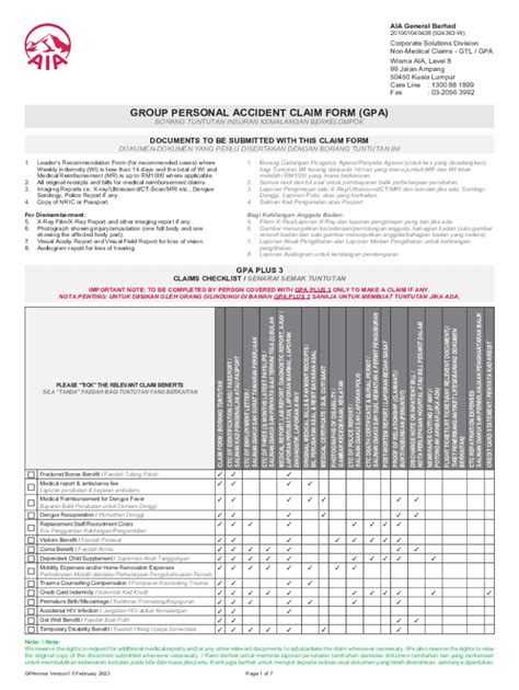 Fillable Online GROUP PERSONAL ACCIDENT CLAIM FORM GPA Fax Email