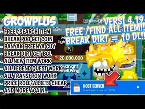 OMG GUYS FREE FIND ALL ITEM Growtopia Private Server Terbaru Best