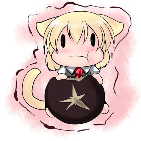 Safebooru T Animal Ears Ascot Blonde Hair Cat Ears Cat Tail Chibi