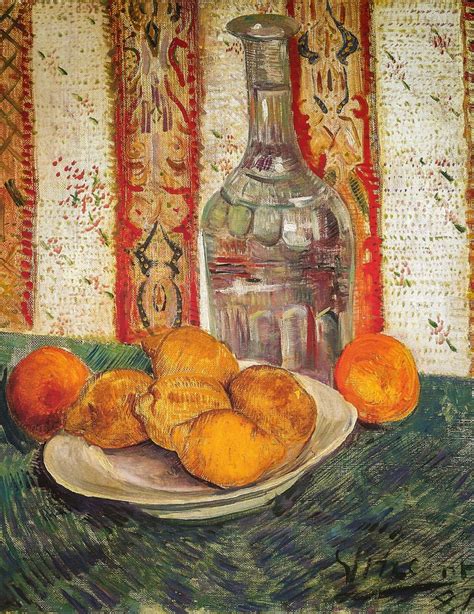 Vincent Van Gogh Still Life With Carafe And Lemons 1887 At Van Gogh