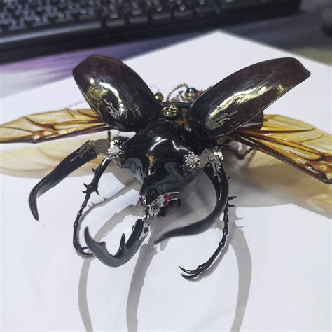 Steampunk Beetle Insect Machine Kinetic Sculpture Handmade Etsy