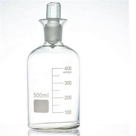 Durasil Transparent Bod Bottle With I C Solid Stopper Size Dimension