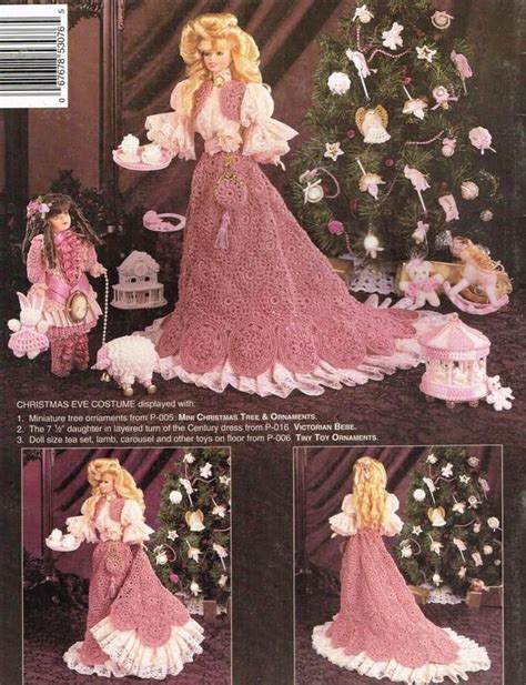 Victorian Barbie Doll Dress Crochet Pattern Christmas Eve