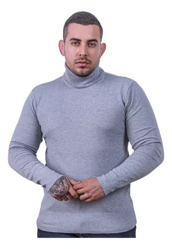 Cacharrel Blusa Tricot L Masculina Canelada Gola Alta Tric Mercadolivre