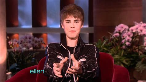 Justin Bieber On Ellen Today