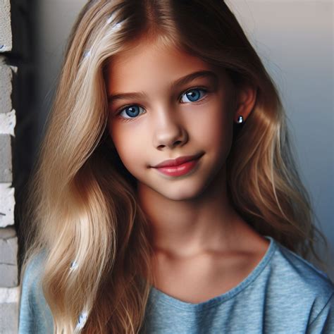 Blonde Hair And Blue Eyes 9 Year Old Caucasian Girl Ai Art Generator Easy Peasy Ai