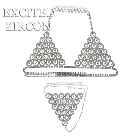 2020 New Luxury Circle Crystal Bikini Body Chain For Women Sexy