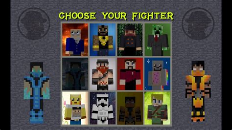 Mortal Minekraft Minecraft Mortal Kombat Youtube