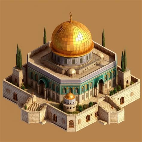 Premium Ai Image Mosque Of Alaqsa Dome Of The Rock Mosquejerusalem Al