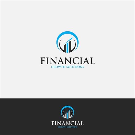 Premium Vector Abstract Financial Growth Solutions Logo Design Template