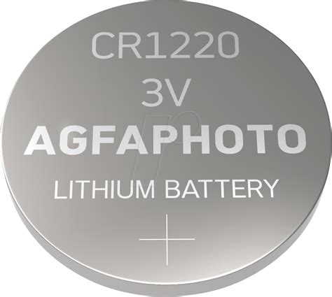 AGFA CR1220 X5 Lithium Knopfzelle CR1220 3V 12 0x2 0 Mm 5er Pack