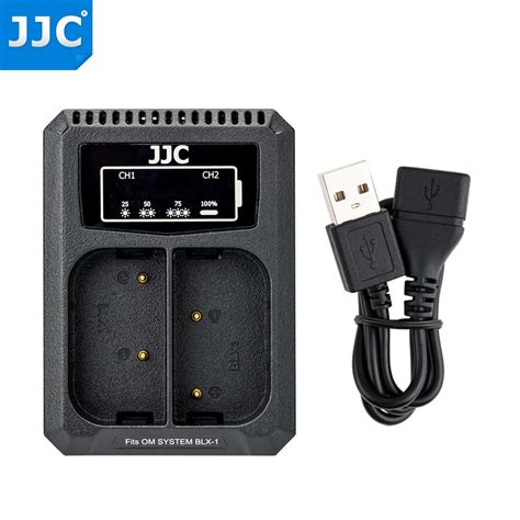 Jjc Usb Dual Camera Battery Charger For Olympus Om System Om Camera