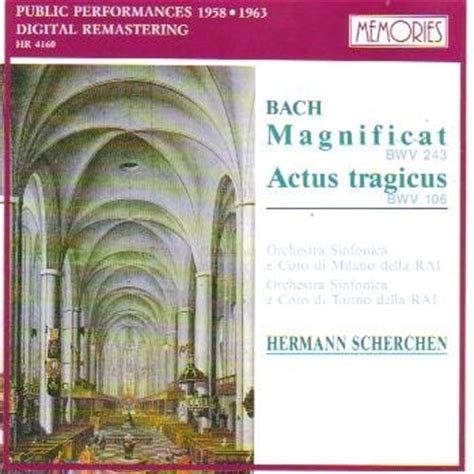 Hermann Scherchen Bach Cantatas Other Vocal Works Discography Part 1