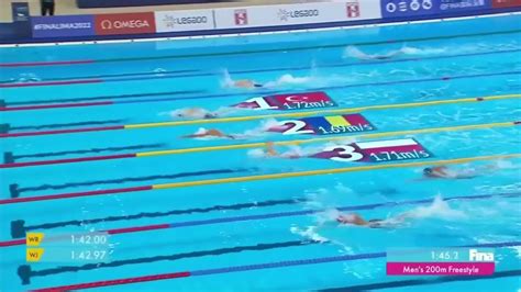 David Popovici Men S 200m Freestyle Heats World Junior Swimming