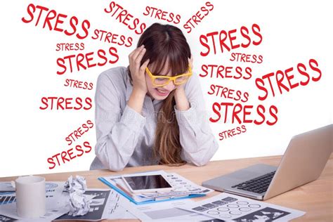 Tired And Stress Business People Concept Stressed Asian Business Stock