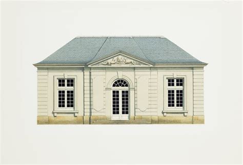 Projet De Pavillon Surmont D Un Fronton Pour La Marquise De Pompadour