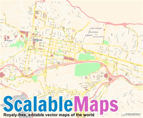 ScalableMaps: vector maps of Caracas