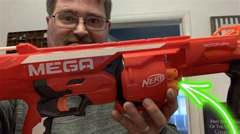 Nerf N Strike Mega Series Rotofury Blaster Review Youtube