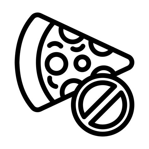 No Pizza Icon Design 19974724 Vector Art at Vecteezy