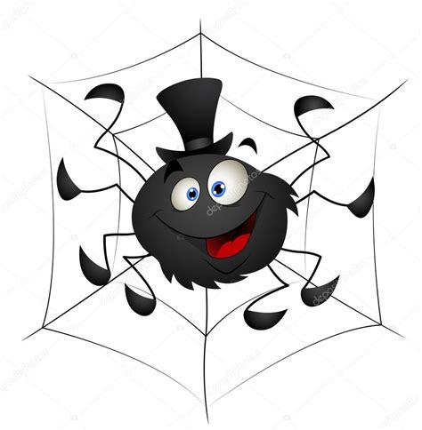 Funny Spider Cartoon Vector Illustration Stock Vector Image By ©baavli