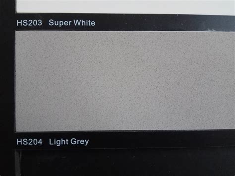 Quartz Stone Artificial Stones Light Grey Color Artificial Quartz