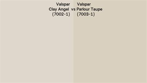 Valspar Clay Angel Vs Parlour Taupe Side By Side Comparison