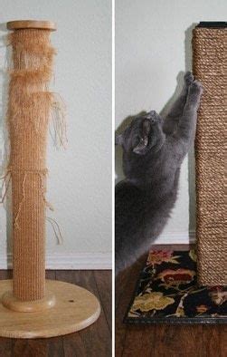 Diy Cat Scratching Post · How To Make A Scratching Post · Construction and Woodwork on Cut Out ...