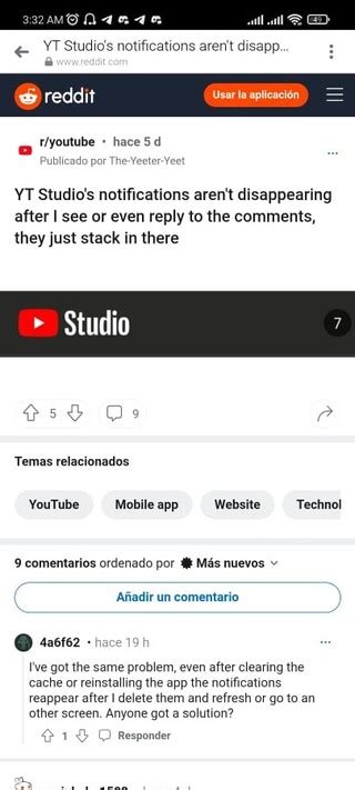 Masalah Notifikasi Terus Menerus Aplikasi Youtube Studio Tidak Dapat