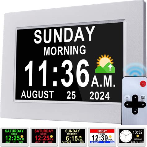 V Fa New Digital Clock For Seniors Displays Alarms