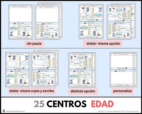 Centromís Actividades para presentarse Todo sobre mi par aimprimir