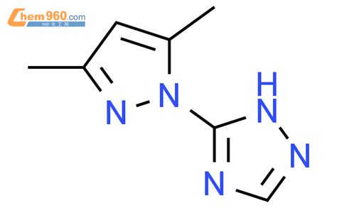 3310 78 9 1H 1 2 4 Triazole 5 3 5 dimethyl 1H pyrazol 1 yl 化学式结构式