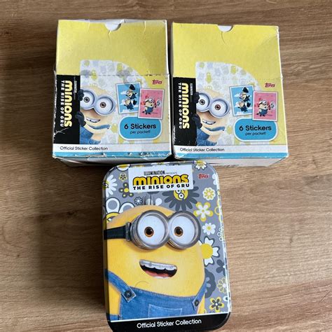 Topps Minions Rise Of Gru Sticker Collection Two Depop