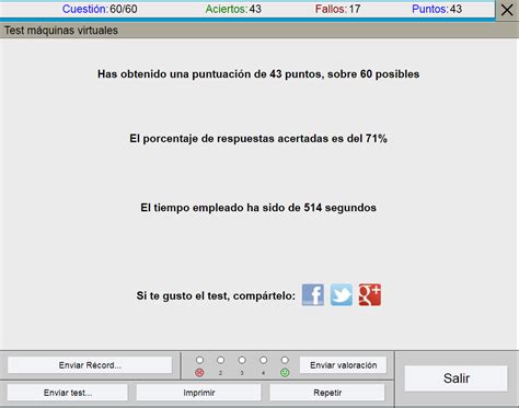 Anexo 14 Test de evaluación diagnostica maquinas virtuales SISTEMAS