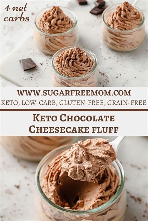 Sugar Free 5 Ingredient Keto Chocolate Cheesecake Fluff Sugar Free Mom