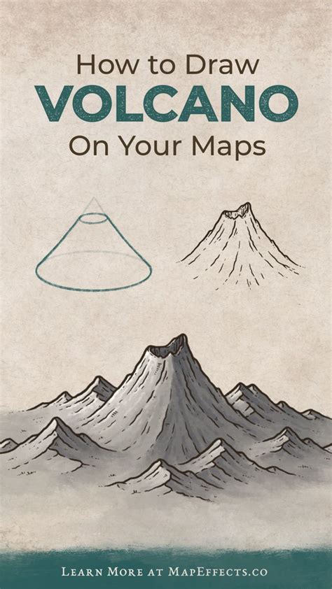 How To Draw A Volcano On Your Fantasy Maps New Cartography Tutorial