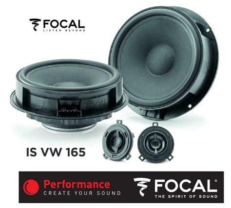 Focal IS165VW 2 Wege Compo Lautsprecher 16 5 cm für Audi Seat Skoda VW