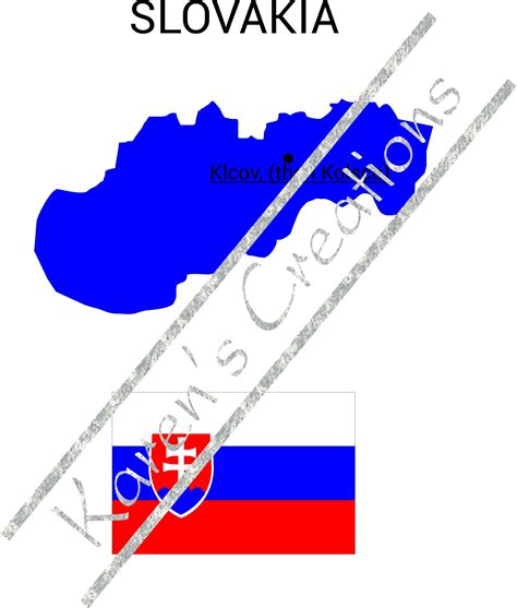 Customizable Map of Slovakia - Instant Digital Download - Receive a ...