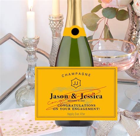 Personalized Champagne Labels Etsy