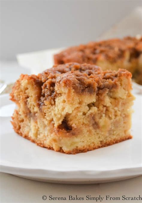 Apple Coffee Cake With Cinnamon Brown Sugar Crumb Serena Bakes Simply