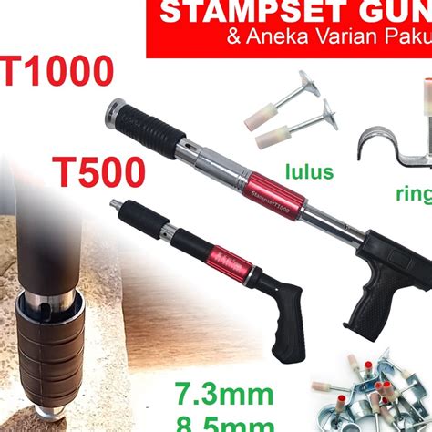 Jual TERMURAH Mini Stampset T5 Mesin Stamp Alat Tembak Paku 73mm T1