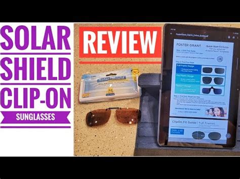 SOLAR SHIELD CLIP ON SUNGLASSES How To Find Your Size With Chart YouTube