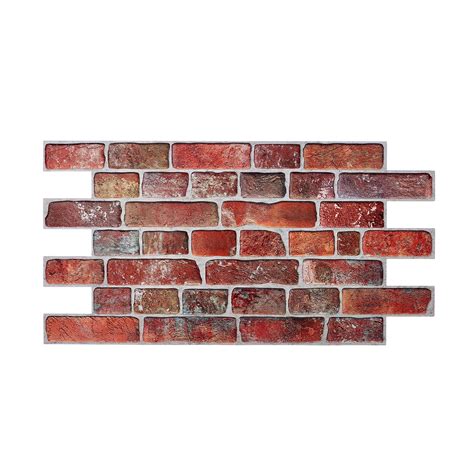 Brick Effect Wall Panels Set Of Panels M Ft